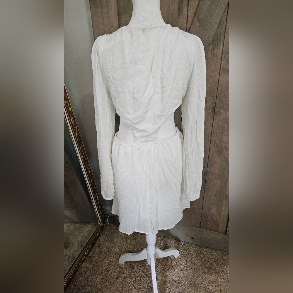 Dippin Daisy’s Marla Dress White Cutout Tie Front Mini Dress NWT XL - Picture 14 of 16